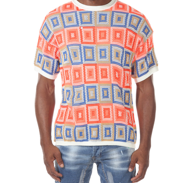 “Isaiah” Orange Pattern Fashion Tshirt