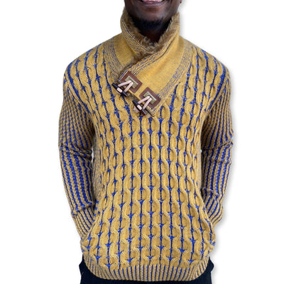[Ezra] Yellow Shawl Collar Sweater