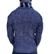 [Charles] Blue Shawl Sweater
