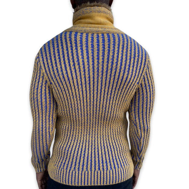[Ezra] Yellow Shawl Collar Sweater