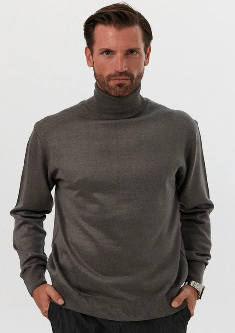 “Isaac” Dark Grey Men’s Turtle Neck