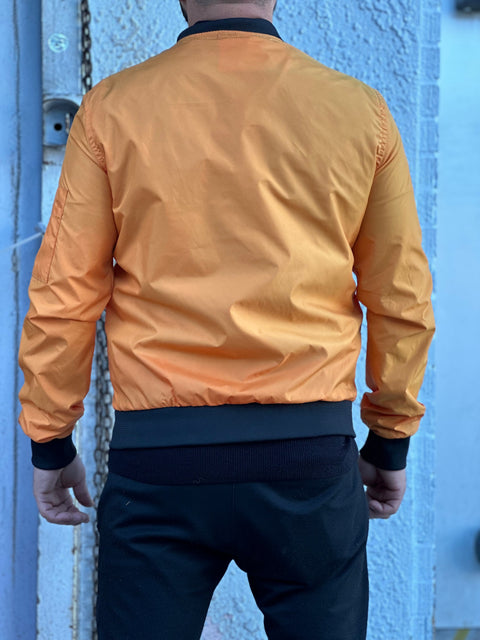 Orange Bomber Jacket