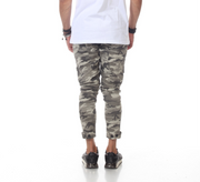 [Arlo] Camo Fashion Joggers With Black Fishnet Pocket Detail