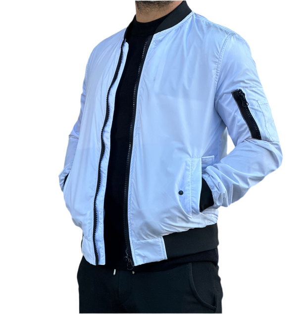 White Bomber Jacket