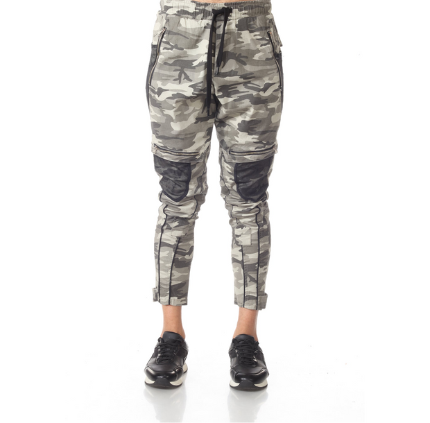 Camo Fashion Jeans With Lace Details