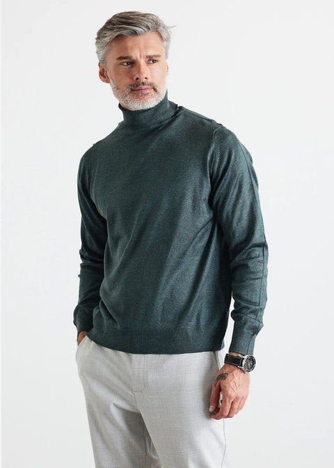 “Isaac” Sage Men’s Turtle Neck