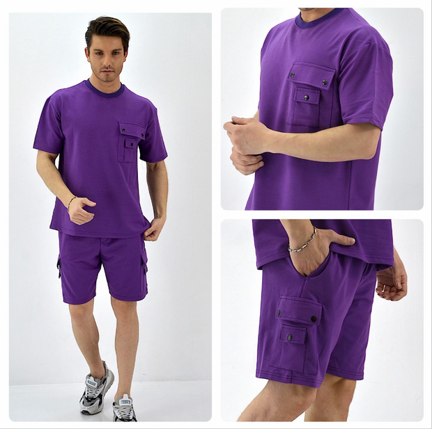 Purple Fashion Short Set