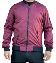 Burgundy Bomber Jacket