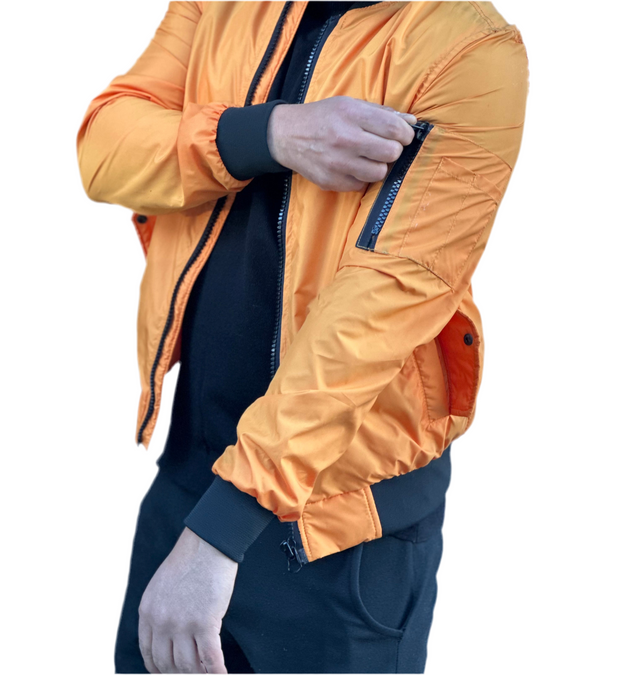 Orange Bomber Jacket