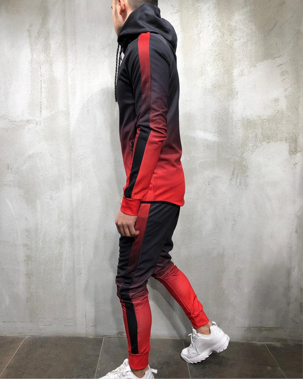 Two Piece Red Tide wash Tracksuit Set (2pcs)