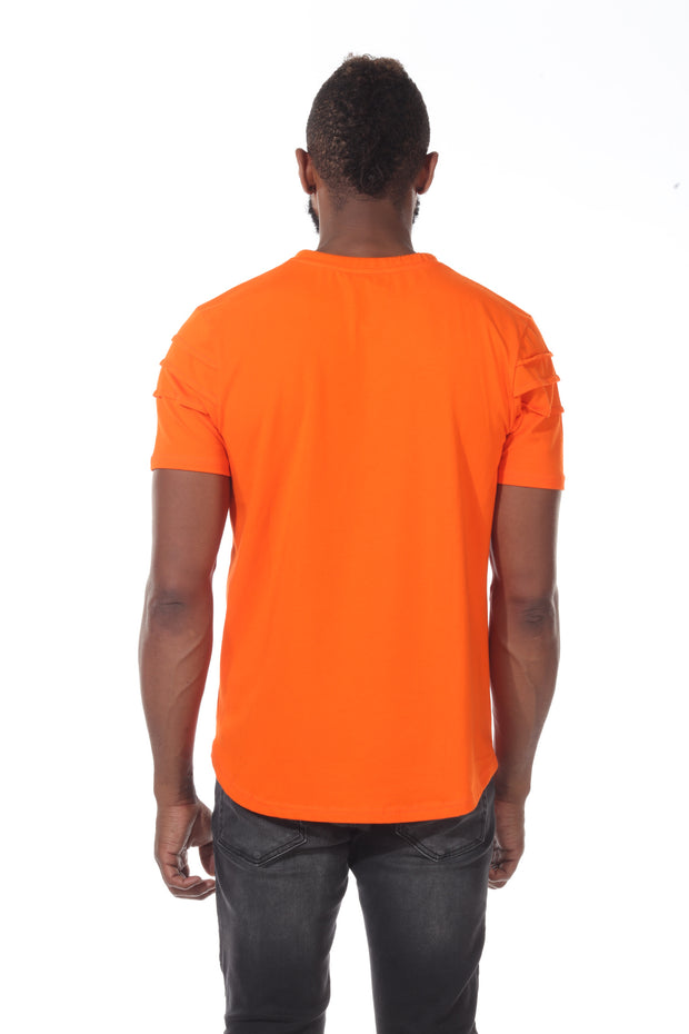 Orange Fashion Tee with Drawstring