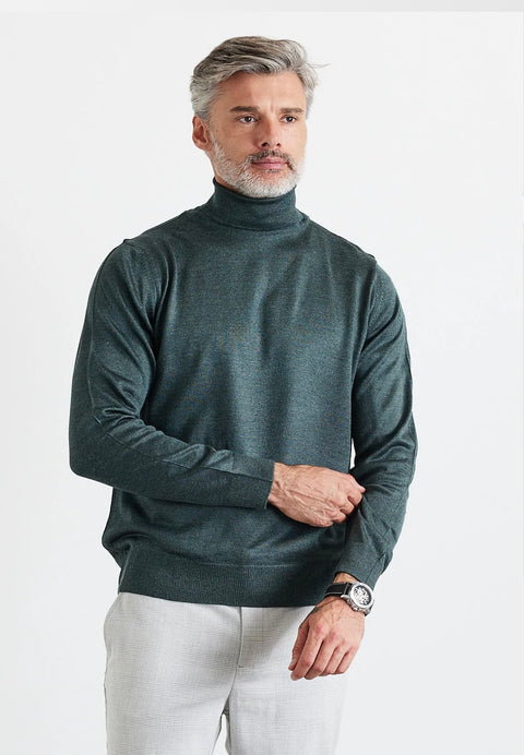 “Isaac” Sage Men’s Turtle Neck