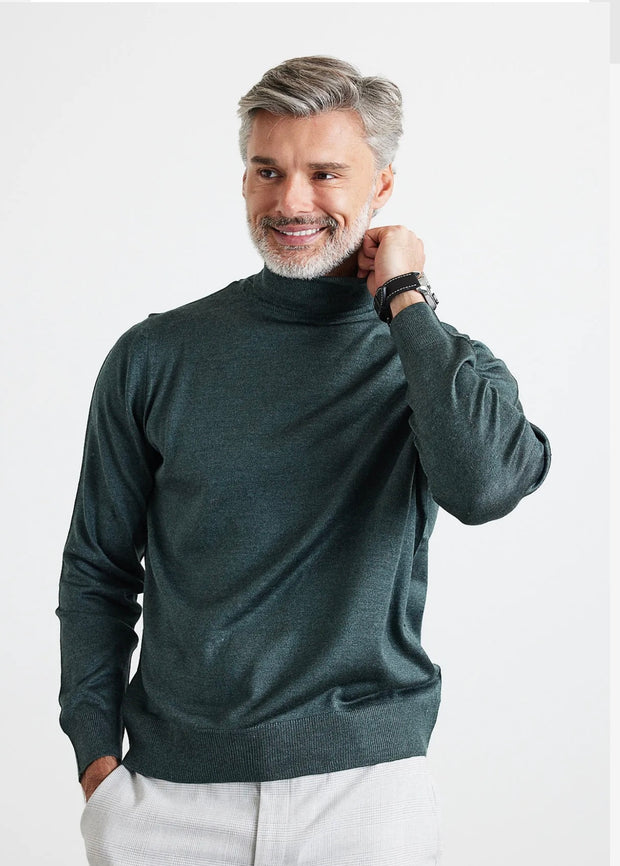 “Isaac” Sage Men’s Turtle Neck