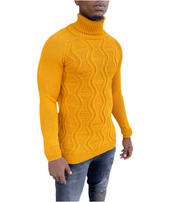 [Thompson] Mustard Knitted Turtle Neck