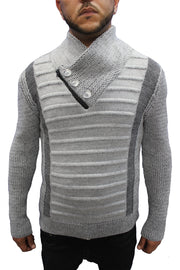 [Byrne] Charcoal Grey Shawl Sweater
