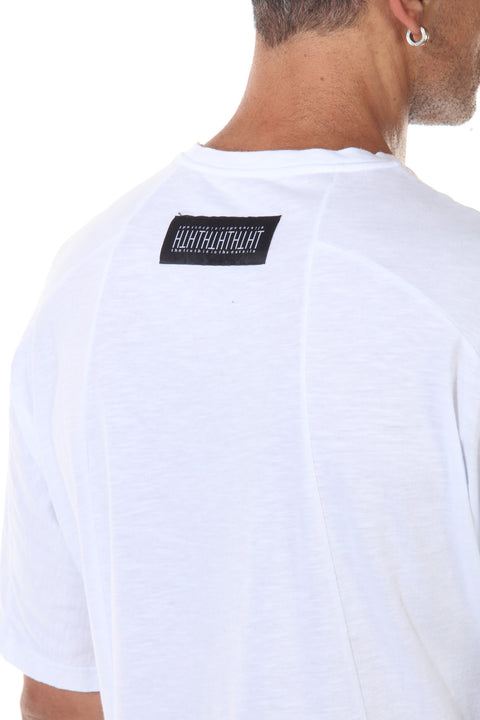 White Fashion Oversize T shirt With Pocket