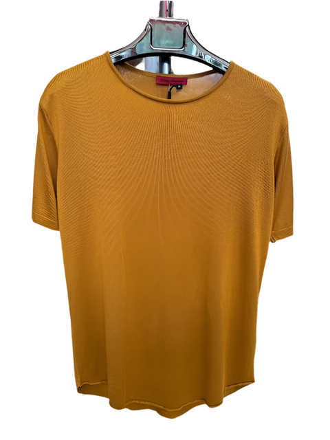 Eli Mustered Mesh fabric T-shirt With Scoop