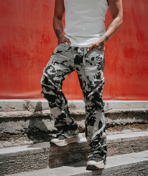 “IMMORTAL” Tide Washed Baggy Jeans