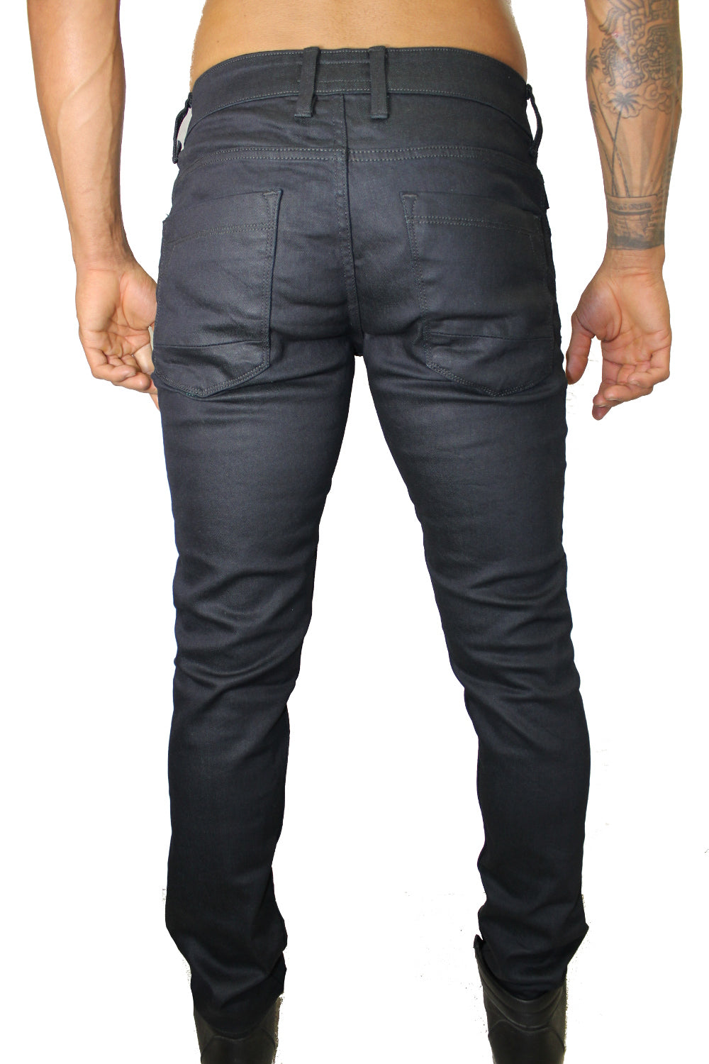 Ezra Dark Navy Raw Denim Wax Jeans – Young Republic