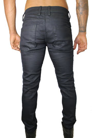 Ezra Dark Navy Raw Denim Wax Jeans