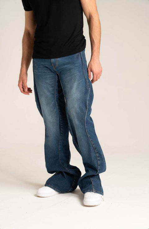 Gen Z Blue Loose Fit Jeans