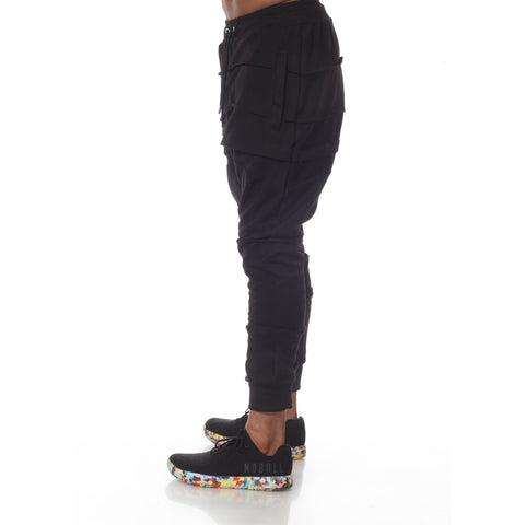 Knox Drop Crotch Fashion Jogger with suspenders
