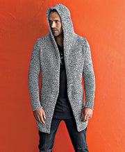 “Shawne Merriman” Gray Men’s Sweater Cardigan