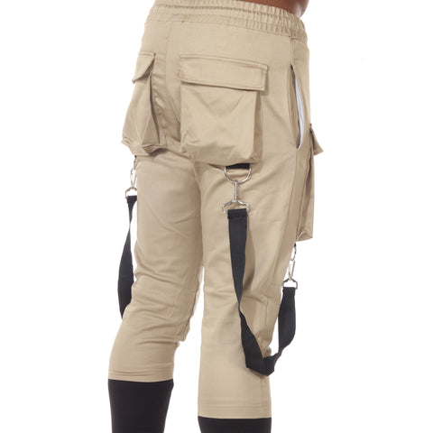 "Alessandro" Fashion Jogger With Removable Suspenders 