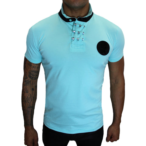 Merriam Mint Polo With Skill Patch and Details