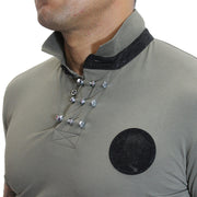 Merriam Olive Polo With Skill Patch and Details