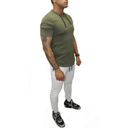 Olive Fashion Tee with Drawstring