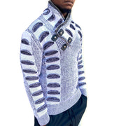 [Charles] White Shawl Sweater
