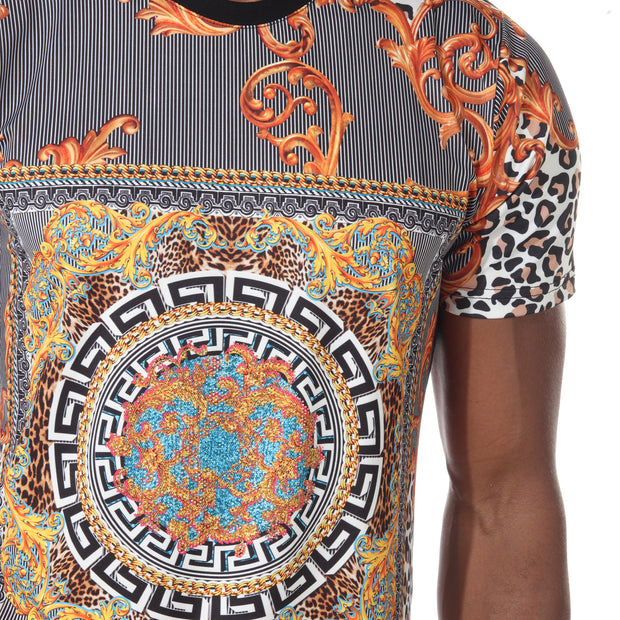 “Dominick” cheetah print fashion Tshirt