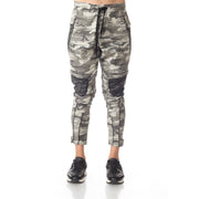 Camo Fashion Jeans With Lace Details