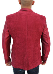 Don Red Blazer With Details On Sleeve