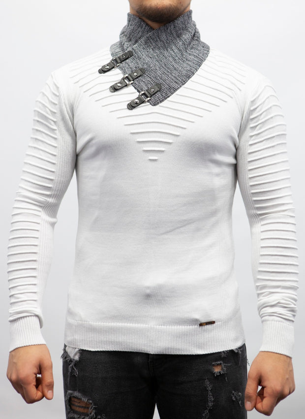 White Fashion Light Weight Thermal Sweater