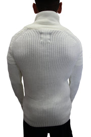 "Pearson" Beige Shawl Fashion Collar Pullover Sweater