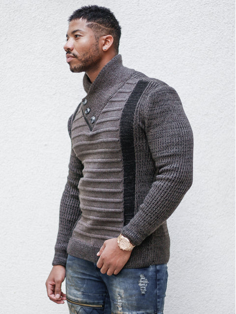 [Byrne] Chestnut Shawl Sweater