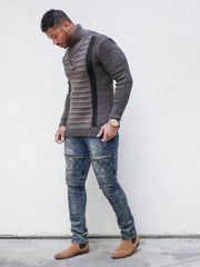 [Byrne] Chestnut Shawl Sweater