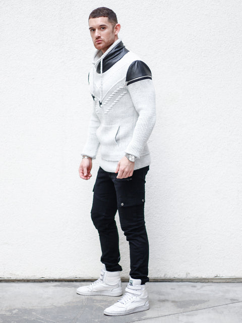 [Alex] Light Grey Pull Over Sweater